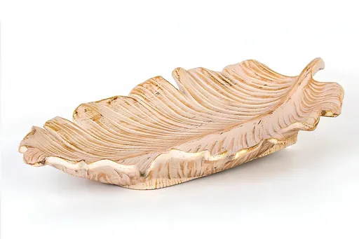 Decoratiune, CY0315, 42x5x21 cm, Poliester, Crem