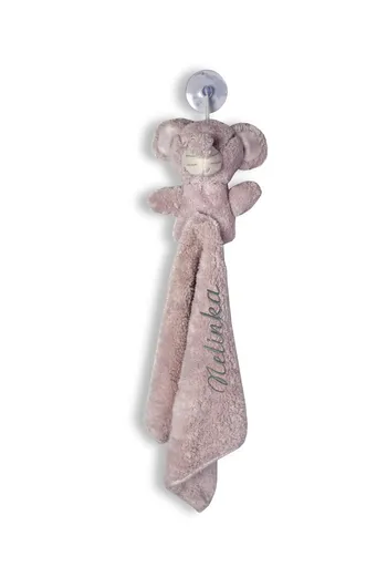 Mini păturică cu jucărie din pluș