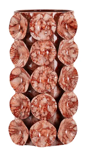 Vaza decorativa Drop, Mauro Ferretti, 12.5x12.5x24 cm, fier, galben