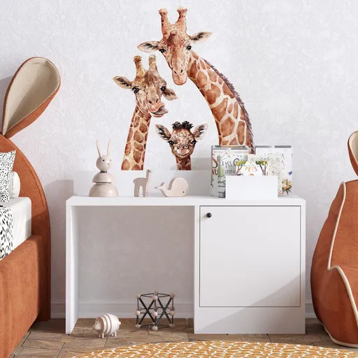 Masa pentru copii, Hanah Home, Bunny, 90x60x40 cm, Alb