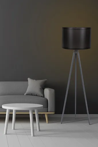 Lampadar, 112, FullHouse, 38 x 145 cm, 1 x E27, 60W, negru/gri