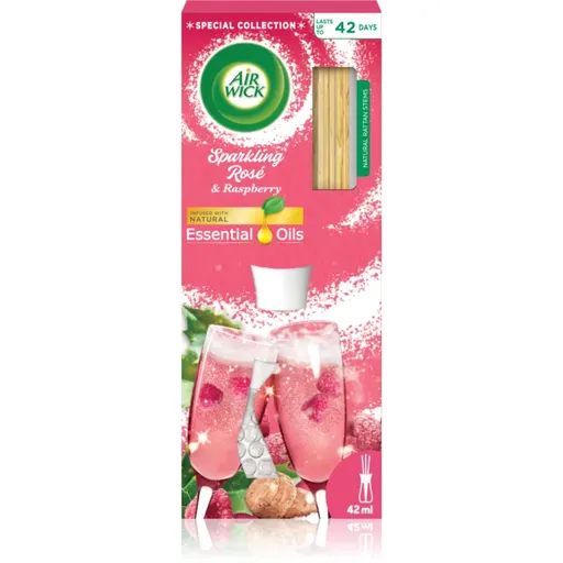 Air Wick Essential Oils Sparkling Rosé & Rasberry aroma difuzor cu rezervã 25 ml