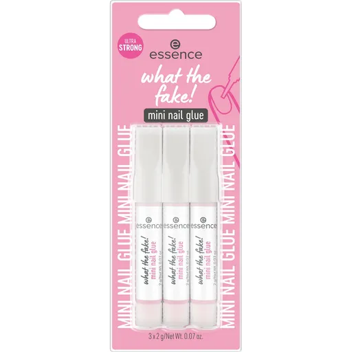 essence Mini lipici pentru unghii artificiale What the Fake! (Mini Nail Glue) 3 x 2 g