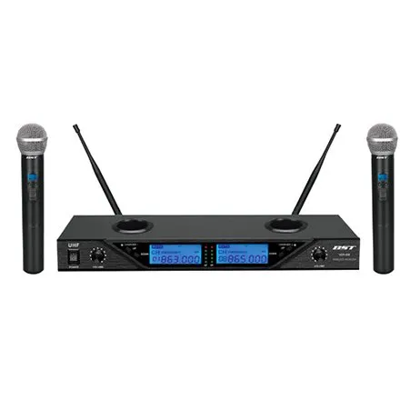 Set 2 microfoane wireless 8 canale reglabile BST UDR208