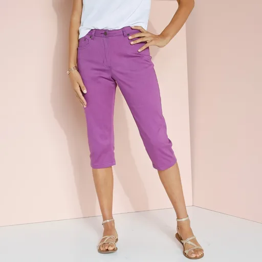 Pantaloni 3/4 îngustați din tweed