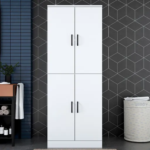 Dulap masina de spalat, Hanah Home, KD109, 70x181.8x72.5 cm, Alb