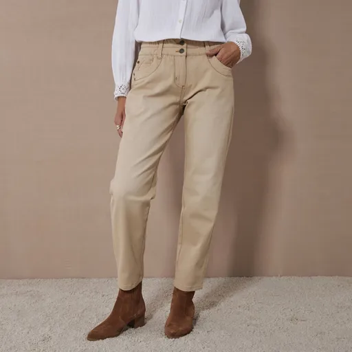 Blugi mamă cu talie elastică