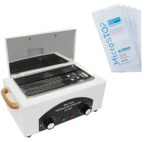 Pupinel Calibrat, Sterilizator Profesional CH-360T + Pungi Albe MicroSTOP Set 50 buc