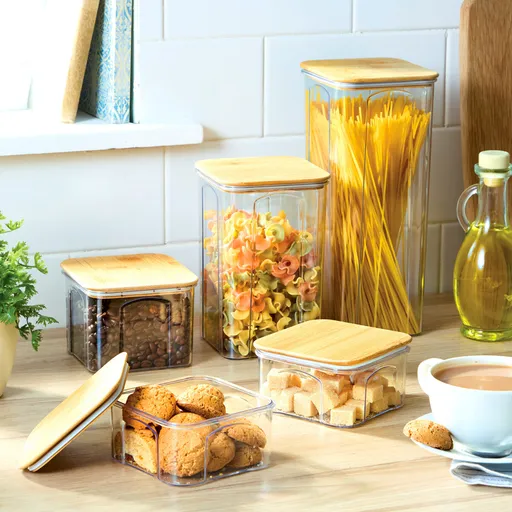 5 cutii de bambus pentru depozitare