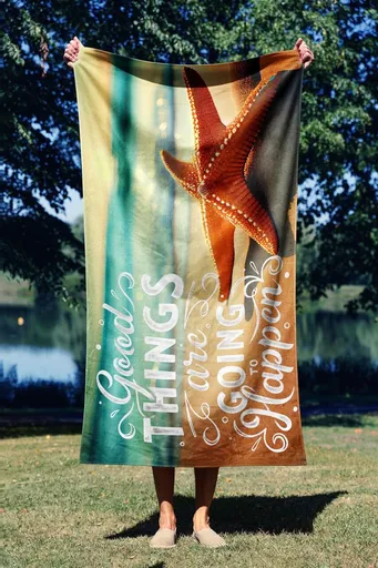 Prosop de plaja, L'essentiel Maison, Good Things 70, 70x130 cm, Multicolor