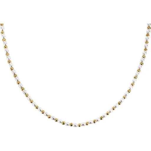 La Petite Story Colier elegant placat cu aur cu perle Pearl LPS10AZA07