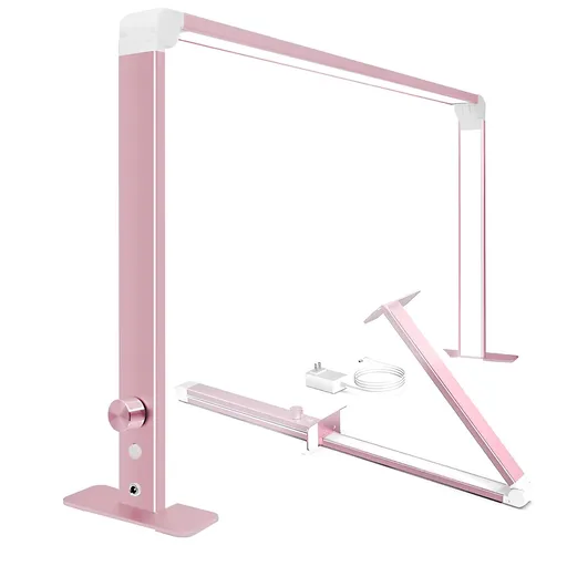 Lampa Cosmetica Unghii Pauco Square - Pliabila, R-Pink, 36W, Reglabila (4000-6500K)