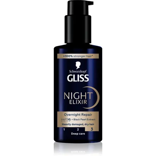 Schwarzkopf Gliss Night Elixir elixir leave-in pentru par deteriorat 100 ml