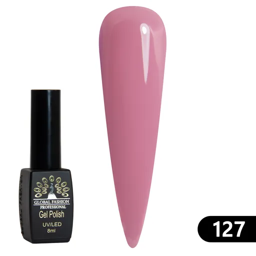 Gel Lacquer Global Fashion Black Elite 8 ml - 127, TPO Free
