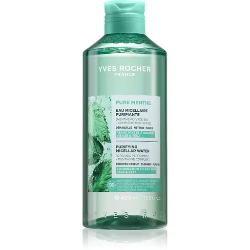 Yves Rocher Pure Menthe apa pentru curatare cu particule micele 400 ml