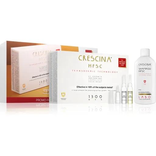Crescina Transdermic 1300 Re-Growth and Anti-Hair Loss tratament pentru stimularea creșterii părului și anti-cădere pentru barbati výhodné balení