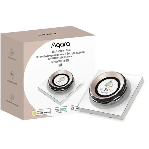 Intrerupator inteligent Aqara Touchscreen Dial V1 EU, 2 canale, Zigbee 6975833357482