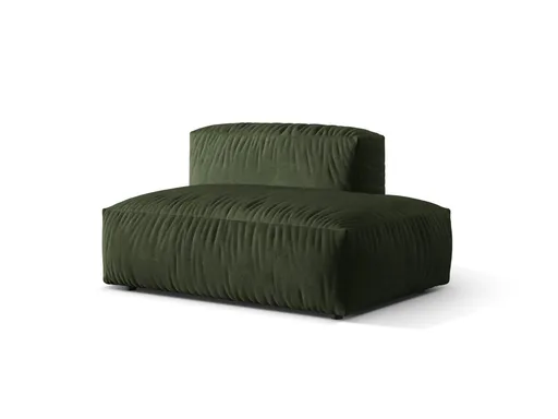 Modul dreapta pentru canapea, 2 locuri, Martina-120, Micadoni Home, 133x106x75 cm, catifea, verde