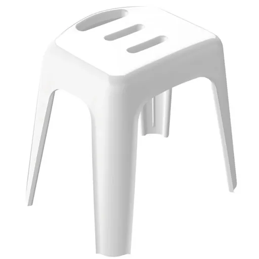 Spirella Scaun de duș HOCKER, alb, 47 cm, alb