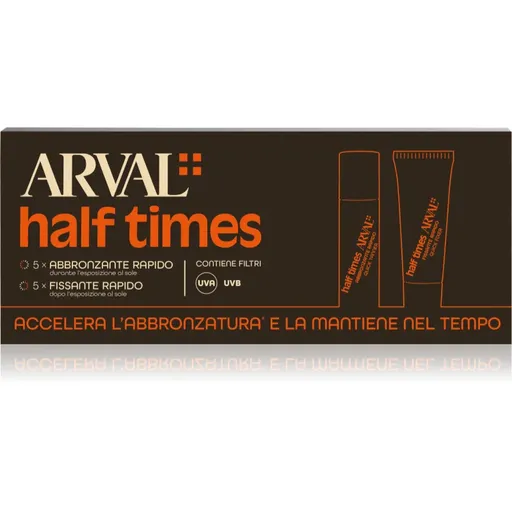 Arval Half Times Fast Tanning Bottle + Tube Set ulei protector pentru accelerarea bronzului