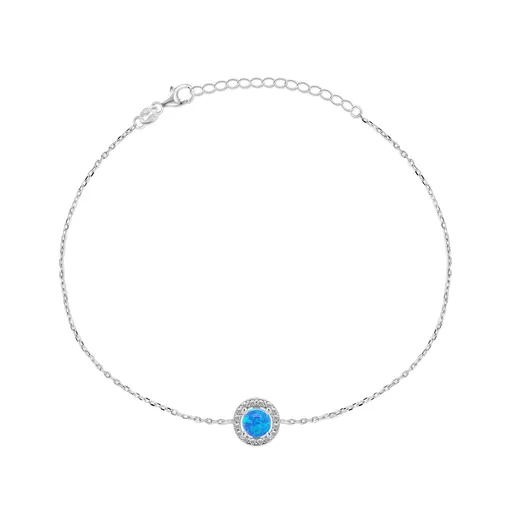 Brilio Silver Brățară minunată din argint cu opal sintetic BRC31WB