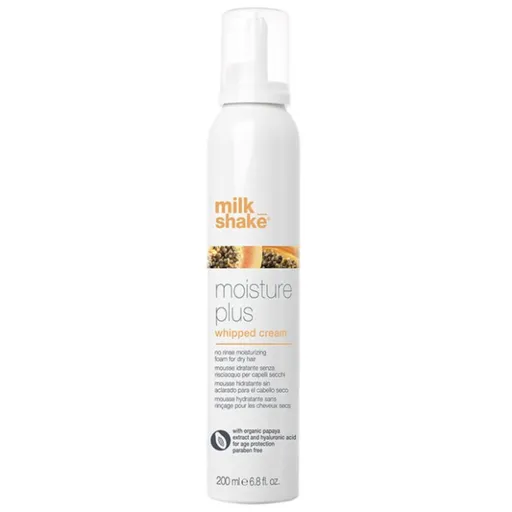 Balsam Spuma Hidratanta fara Clatire cu Acid Hialuronic si Extract de Papaya Milk Shake Moisture  More Leave-in 200ml