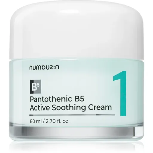 Numbuzin No. 1 Pantothenic B5 Active Soothing Cream crema de fata calmanta cu efect de hidratare 80 ml
