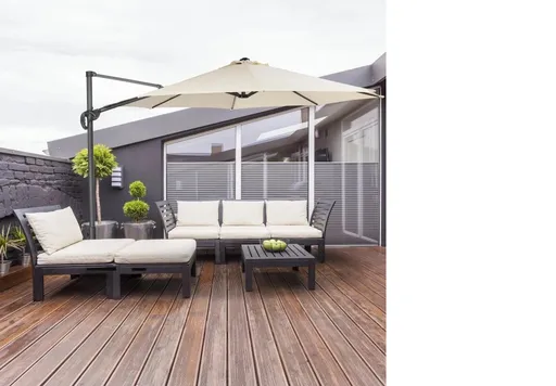 Umbrelă de leagăn de grădină cu bară laterală Ravena Smart