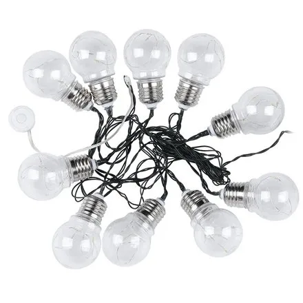 Ghirlanda solara LED 1W x 10 IP44 3000K V-TAC SKU-8559