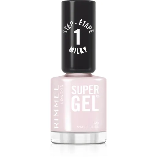 Rimmel Super Gel gel de unghii fara utilizarea UV sau lampa LED culoare 108 Sweet Bliss 12 ml