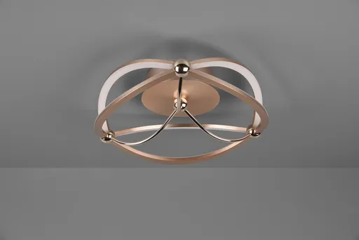 Plafoniera Charivari, TRIO, 41x14 cm, 20W, 1x SMD LED, metal, bronz mat