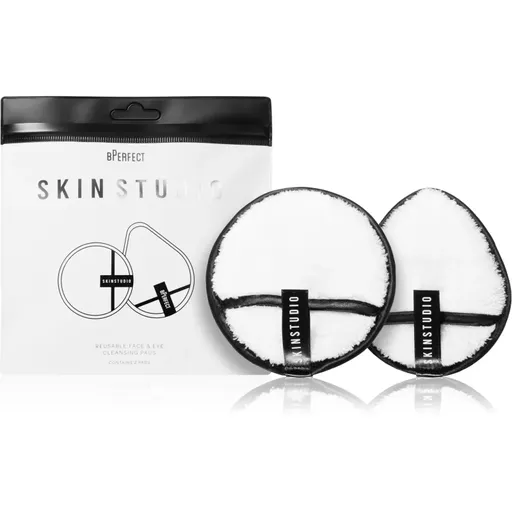 BPerfect Skin Studio Face & Eye Makeup Cleansing 2 Pads dischete demachiante lavabile 2 buc