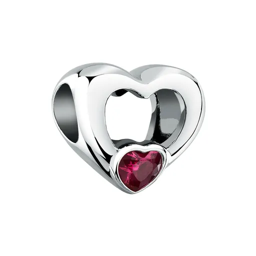 Morellato Mărgea din oțel inoxidabil, în formă de inimioară, cu cristal Drops SCZ1408