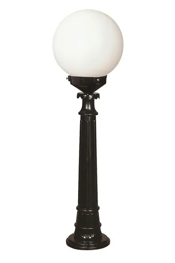 Lampadar de exterior, Opviq, 685AVN1156, Alb/Negru