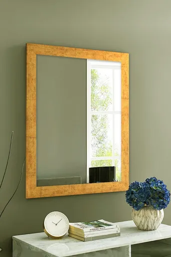 Oglinda decorativa, Hanah Home, Framed, 40x55 cm, Auriu
