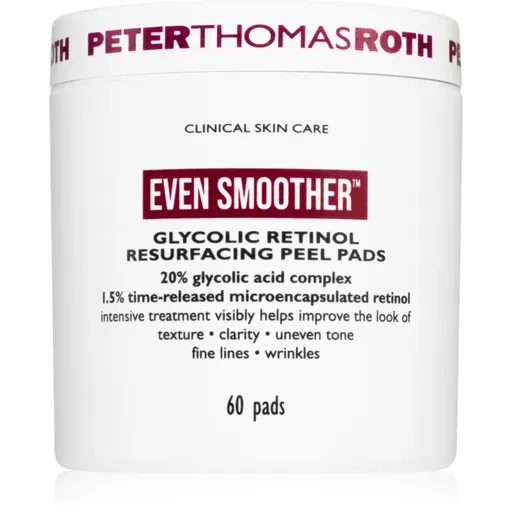 Peter Thomas Roth EVEN SMOOTHER™ Glycolic Retinol Resurfacing Peel Pads discuri pentru indepartarea impuritatilor pentru noapte 1 caps.