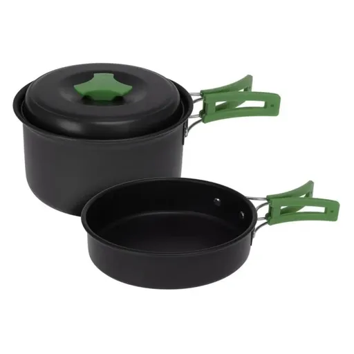 Set de oale din aluminiu Redcliffs din 2 piese cumâner din plastic, verde