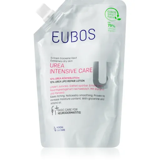 Eubos Dry Skin Urea 10% lotiune de corp hidratant pentru piele uscată și senzația de mâncărime rezervă 400 ml