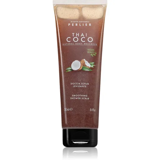 Perlier Thai Coco Smoothing Shower Scrub exfoliant pentru corp 250 ml