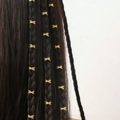 Accesorii Codite Afro Aurii, Set 40 - 28809220