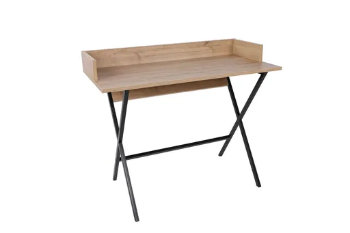 Birou, Hanah Home, Monaco, 100x50x89 cm, Stejar / Negru