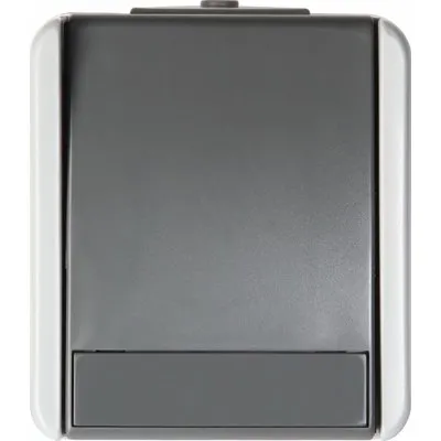 Fontana Int. Simplu 1P 10A IP44 Gri, TEM Modul TEM-SF10GY-U