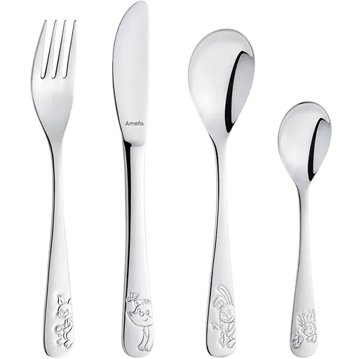 Amefa Set de 4 tacâmuri pentru copii Forest Friends