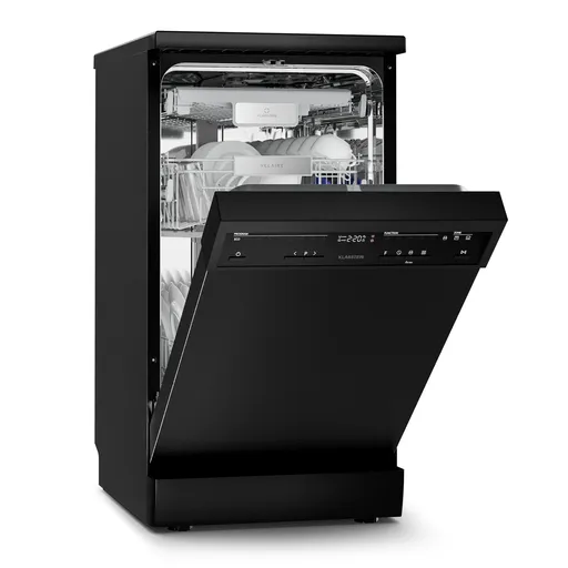 Klarstein Velaire mașină de spălat vase independentă | Minimalistă, compactă, performantă | Clasa energetică B | 45 cm
