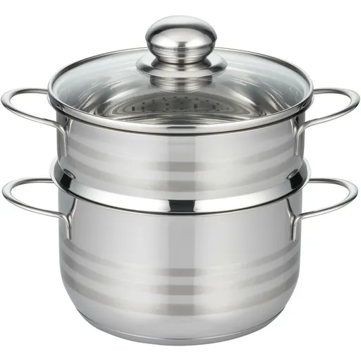 Elo 22724 Oală cu capac de abur din oțelinoxidabil Brillant 24 cm, 2,9/5,6 l, 24 cm