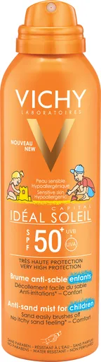 Vichy Spray de protecție solară pentru copii SPF50 Ideal Soleil (Anti-Sand Mist for Children) 200 ml