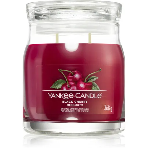 Yankee Candle Black Cherry lumânare parfumată Signature 368 g