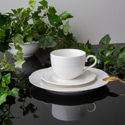 Set ceai / cafea 12 piese, Pola, Ambition, 220 ml, portelan, alb