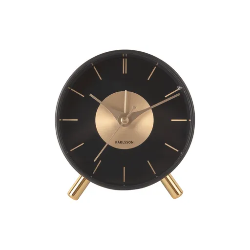 Ceas cu alarmă Karlsson 5919BK de design 12 cm ,negru
