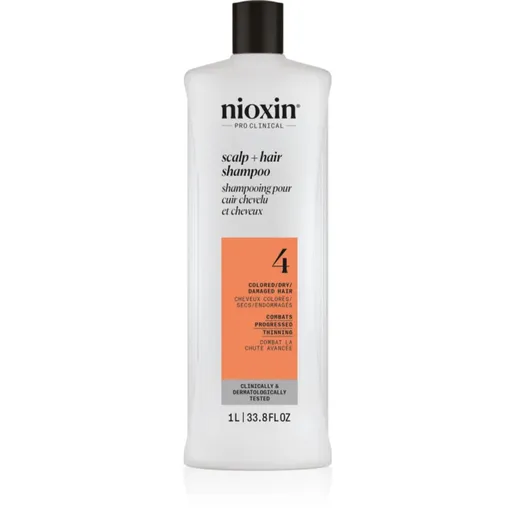 Nioxin System 4 Scalp + Hair Shampoo sampon delicat pentru par vopsit si deteriorat 1000 ml